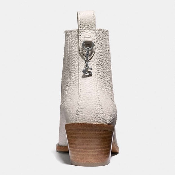 Coach Melody Western Cowboy Boots Ivory White | size 38.5 US - Picture 4 of 14